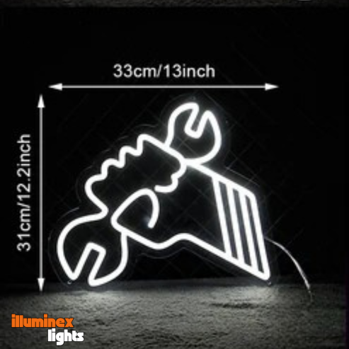 Werkzeug Neon Sign - für echte Macher