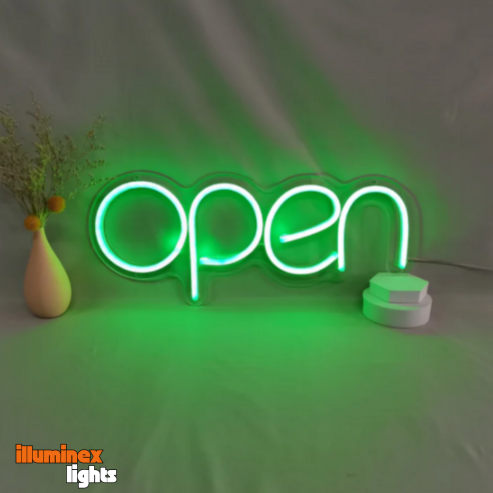 Open Neon Sign