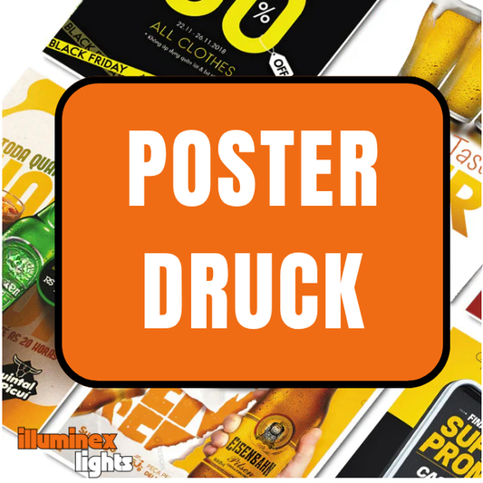 Posterdruck für die LED Werbemittel