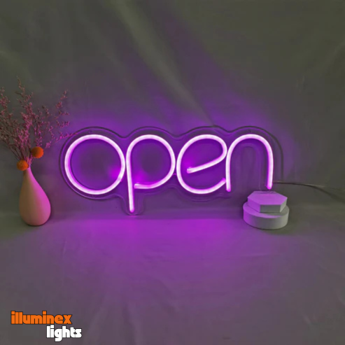 Open Neon Sign