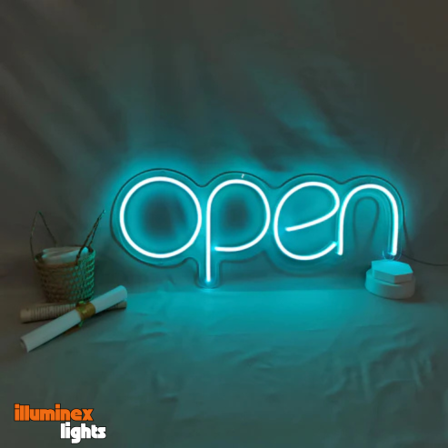Open Neon Sign