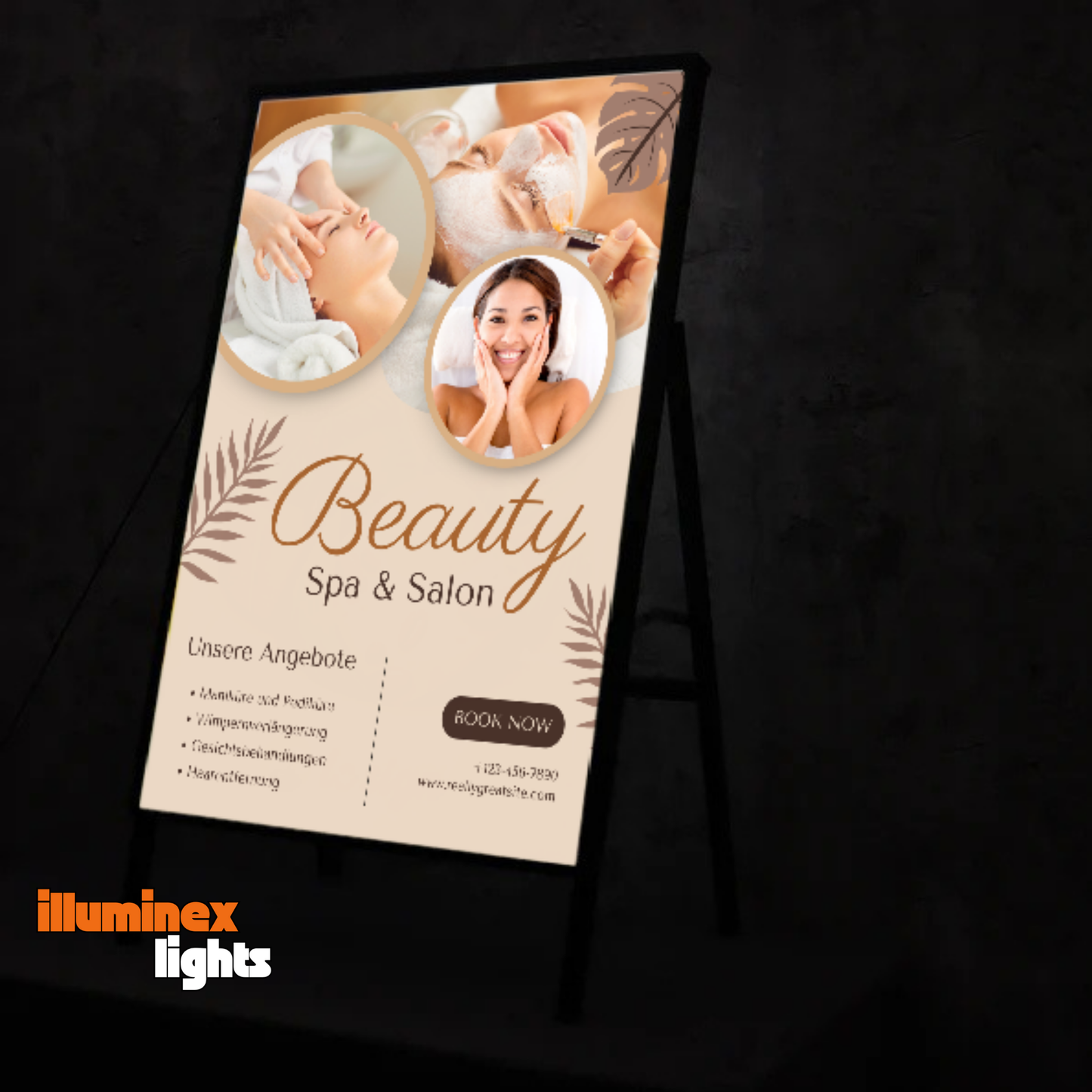 LED-Kundenstopper für den Innenbereich