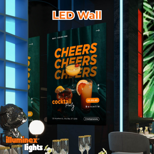 Ultraflache LED Wall für den Innenbereich